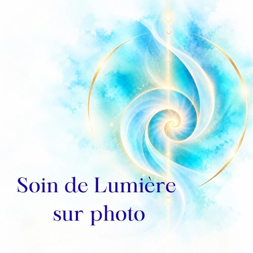 Soin de Lumière à distance sur photo pour apaiser le corps et soutenir l’équilibre intérieur