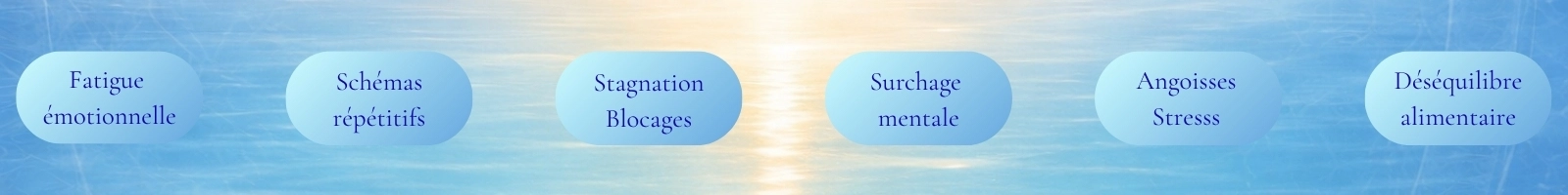 Illustration des soins énergétiques et accompagnement émotionnel face aux schémas répétitifs, angoisses et déséquilibres intérieurs